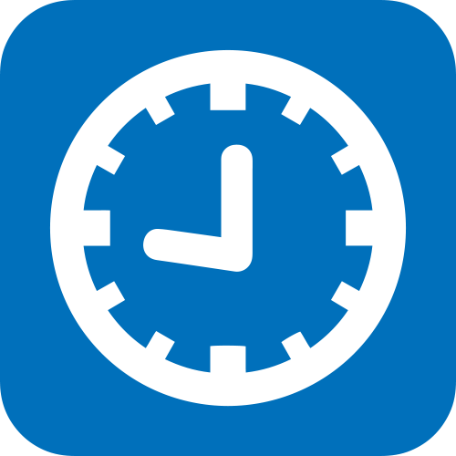 Logo of clock icon.